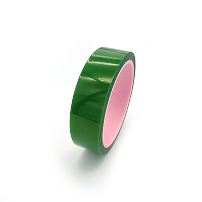 Color verde antienvejecedor 2.4mil de la cinta adhesiva del ESD del silicón del poliéster